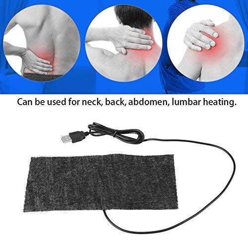 Electric Heating Pad USB Carbon Fiber Heating Mat Warm Blanket 35-45 Degrees Black Electric Heat Pad 5V for Warm Shoulder Back Pain Cramps Relief - NewNest Australia