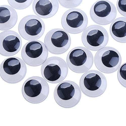 DECORA 20mm 500pc Round Wiggle Googly Eyes with Self-Adhesive 20mm-500pcs - NewNest Australia