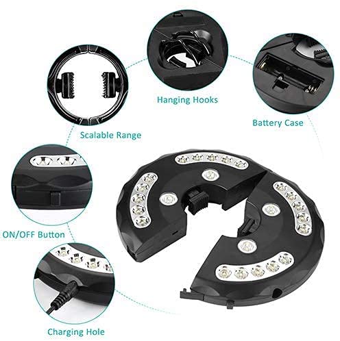 Patio Umbrella Light Warm White 3 Lighting Modes Cordless 24 LED Lights,4 AA Battery Operated Umbrella Pole Light for Patio Umbrellas Camping Tents or Outdoor Use - NewNest Australia