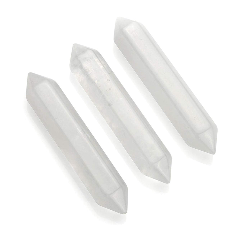 JOVIVI 3pc Amethyst Rose Quartz Clear Quartz Healing Crystals Wands Points,50-55mm Reiki Stones Gemstones Crystal Towers for Yoga Meditation Spiritual Gifts Clear Quartz/Amethyst/Rose Quartz - NewNest Australia