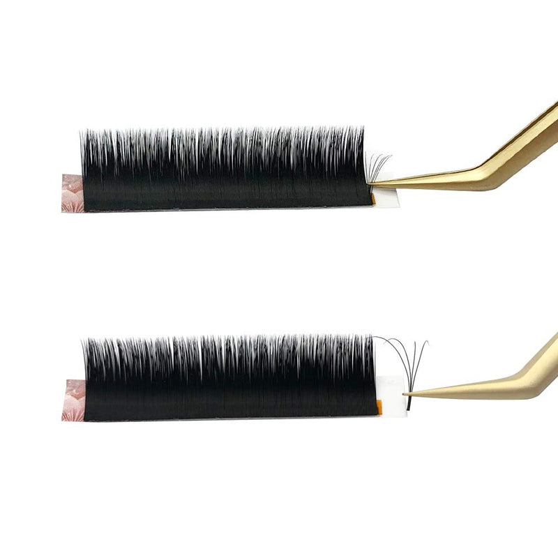 Emeda Eyelash Tweezers 2 Pieces Eyelash Tweezers For Eyelash Extension Professional Golden Precision Tweezers Individual Eyelash Tweezers Set 3D 5D 6D Volume Eyelash Extension Tweezers - NewNest Australia