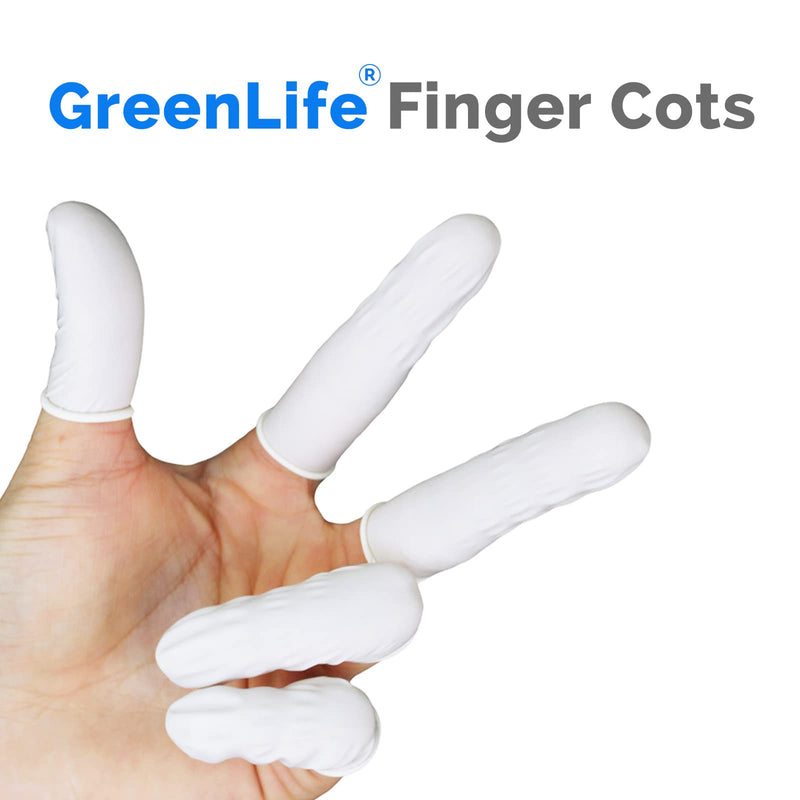 GreenLife® 100/300/500pcs General Finger Cots Finger Gloves Finger Protector Finger Support Disposable Latex Nail Cover Durable High Elastic Anti Static Protect Sleeves Tool (300pcs) 300 Count (Pack of 1) - NewNest Australia