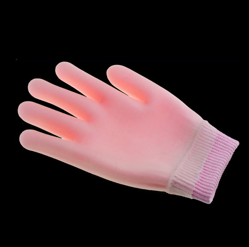 Makhry Moisturizing Spa Gloves Moisturizing Gel Gloves Gel Line with Oils and Vitamin E (Pink) Pink - NewNest Australia