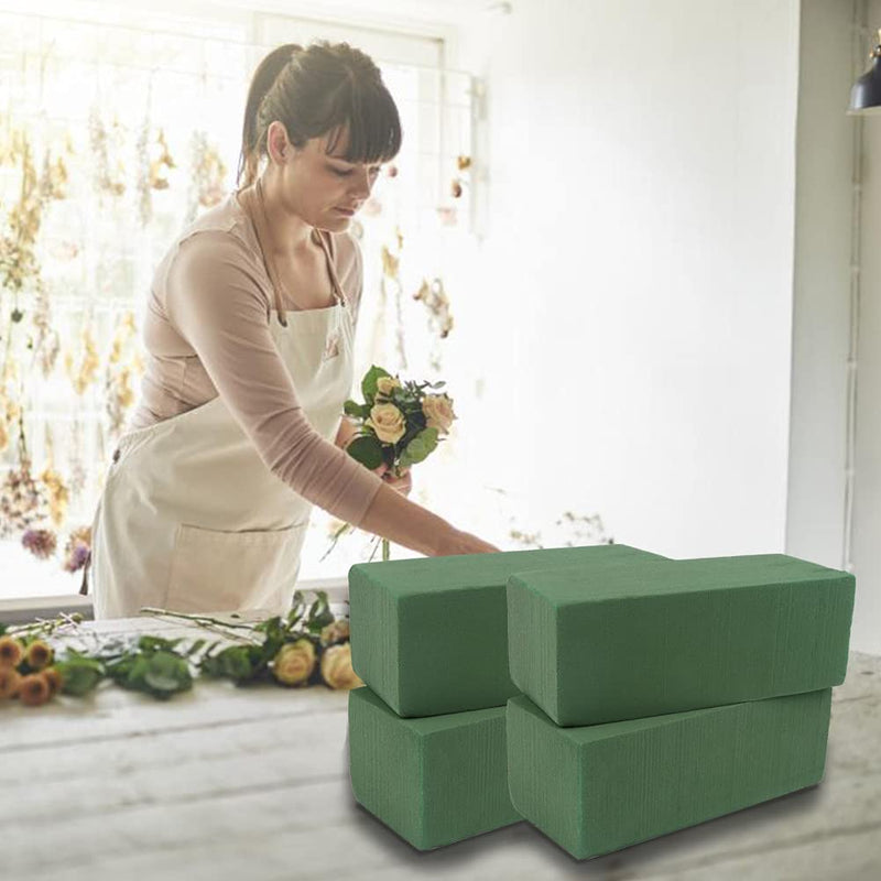 KIMOBER Wet Floral Foam Bricks,Green Styrofoam Foam Blocks for Flower Arrangement, Wedding,Party Decoration, Pack of 10 10pcs Wet - NewNest Australia