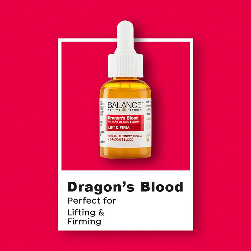 Balance Active Formula Dragon's Blood Instant Lifting Serum (30 ml) - Lightweight & Non-Greasy Serum for Firmer Looking Skin and Reducing the Appearance of Wrinkles - NewNest Australia