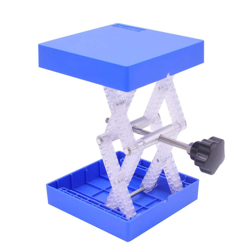 INTLLAB 2pcs/Pack Lab Jack Laboratory Lift Stand Table (4" x 4") Lift Table, Loading Bearing 20lbs LIFT TABLE-2PCS - NewNest Australia