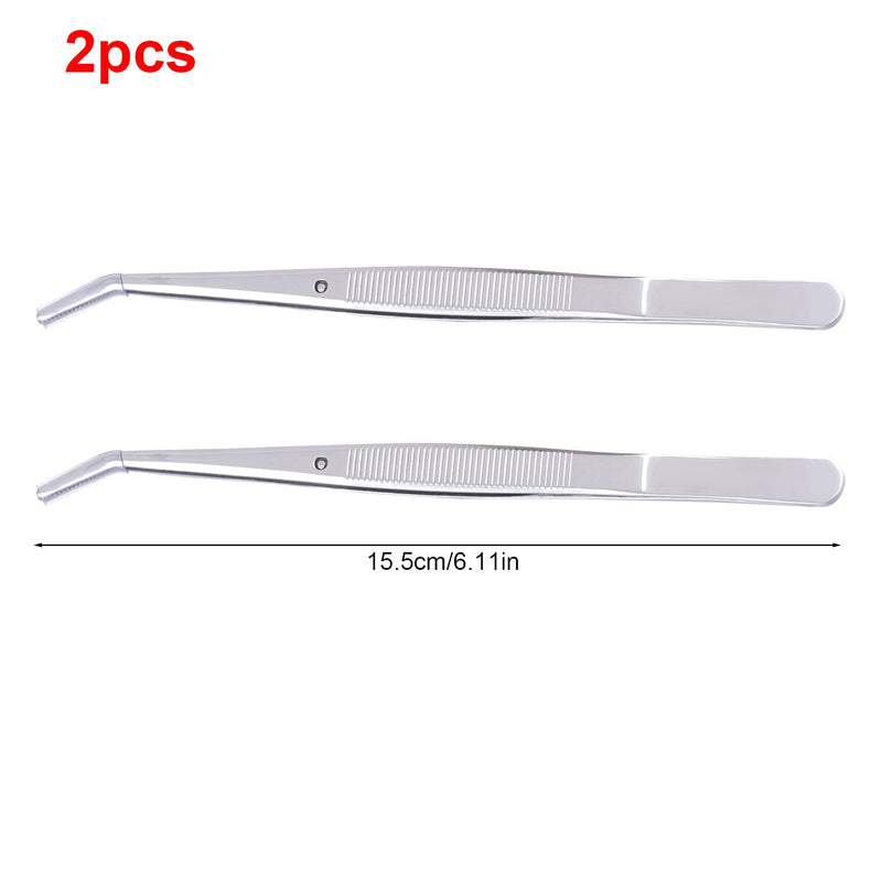 Surgical Tweezers Medical Stainless Steel Tweezers Curved 15.5 Cm Oblique Tweezers Pointed Tweezers Precision Tweezers Sewing Machine Tweezers Angled Tweezers Pointed Curved Ironing Beads Tweezers - NewNest Australia