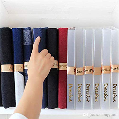 DressBook OYSTERBOY Foldable Clothes T-Shirt Closet Organizer (10, Small - for Kids) 10 - NewNest Australia