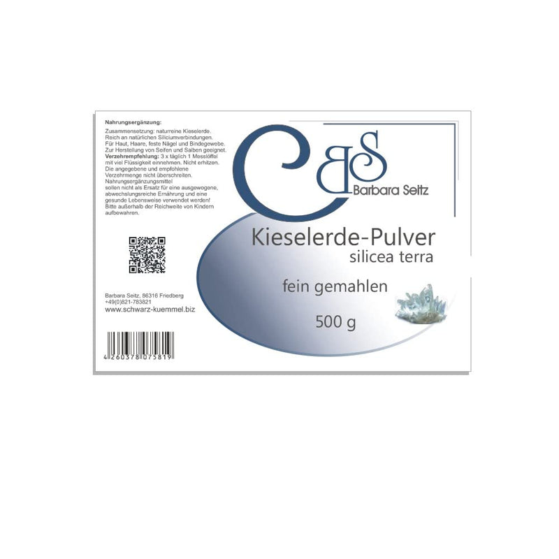 Silica powder 500 g - Silicon - For hair, nails, skin and connective tissue - Barbara Seitz - NewNest Australia