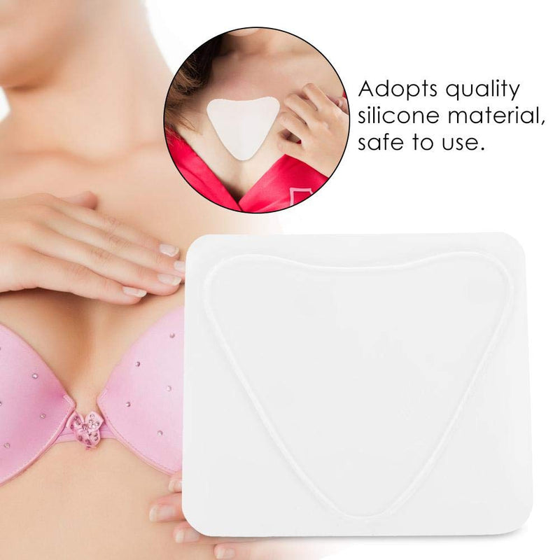 Chest Pad, Anti-Wrinkle Silicone Chest Anti Wrinkle Breast Lifting Smooth Firming Patch Invisible Decollete Bra Care Reusable Pads(Triangle) - NewNest Australia