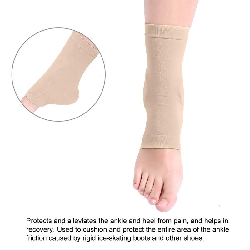 Ankle Support Compression Support Sleeves Soft Elastic Ankle Protective Silicone Protective Pad Breathable Foot Heel Crack Sock For Skate Shoes & Boots Pain & Discomfort - NewNest Australia