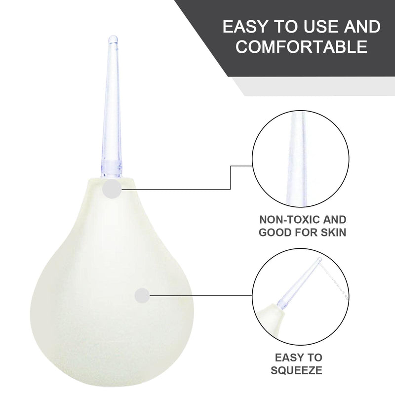 Enema Bulb Douche for Men & Women GWAWG 224 ML Reusable Cleaning Silicone Slim Nozzle Douche, Safe Comfortable Rubber Washing Cleaning Douche Kit - NewNest Australia