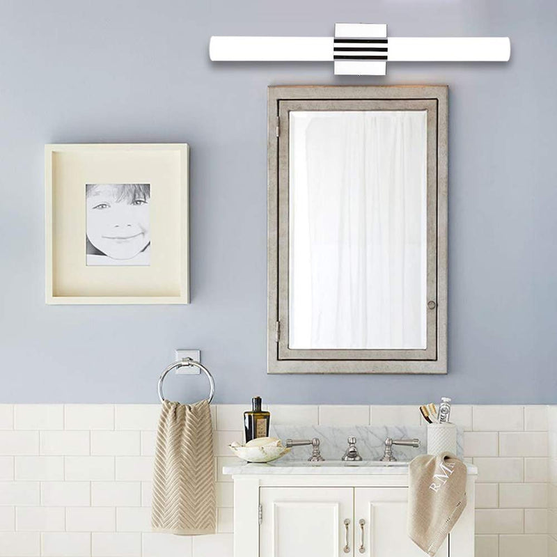 TRLIFE LED Bathroom Light Fixture, 18.1inch 10W Cool White 6000K Bathroom Vanity Mirror Front Lights Fixtures Modern LED Vanity Light for Bathroom (10w, 18.1inch) 10W-18.1inch - NewNest Australia