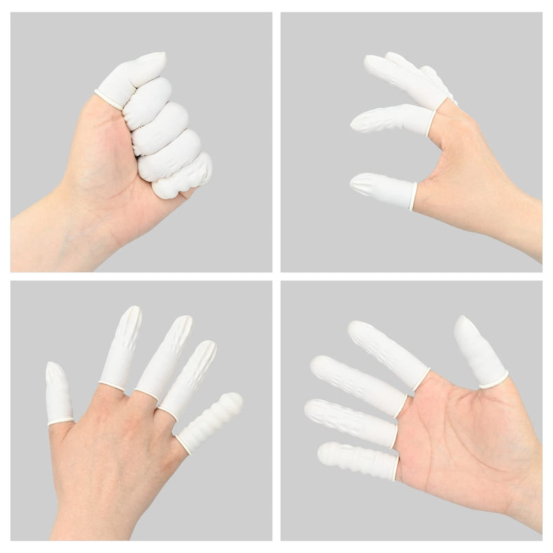 Yanclife Pack Of 300 Latex Finger Cots, Finger Protection, Waterproof Finger Cots, Thumb Protection, Finger Sleeves, Finger Bandages, Finger Protective Cap For Tattoo Beauty Cleaning Jewelery Electronic Repair - NewNest Australia