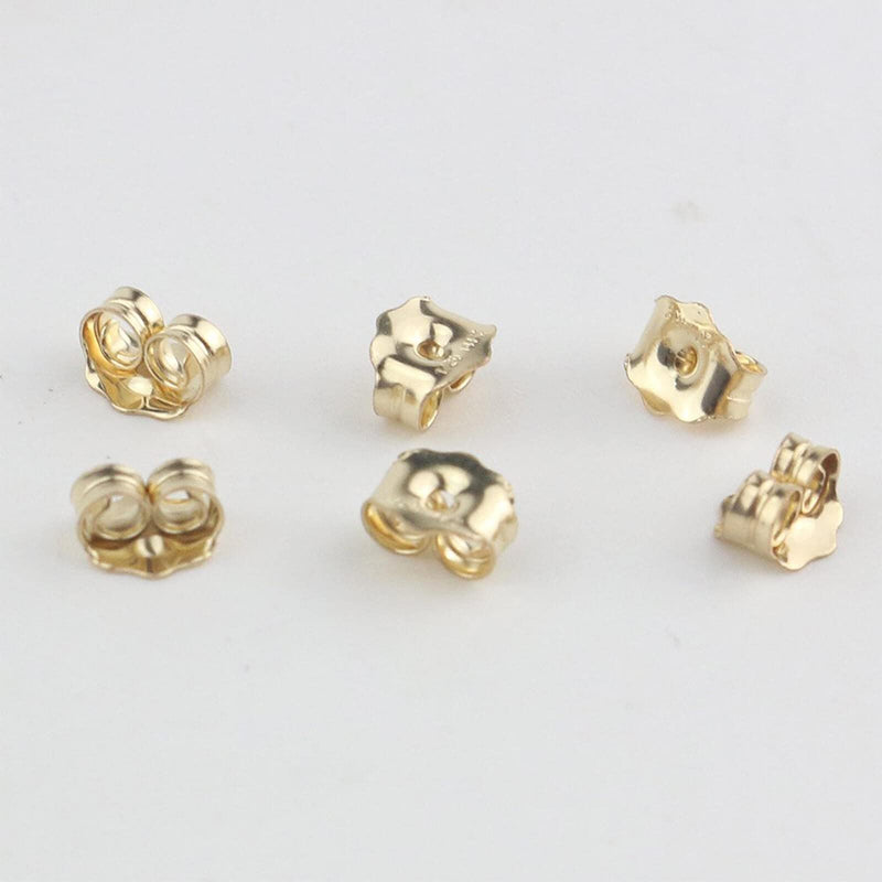 Orgrimmar 14K Gold Earring Back Yellow Ear Locking Earring Backs Replacements (3 Pairs) 3 pairs - NewNest Australia
