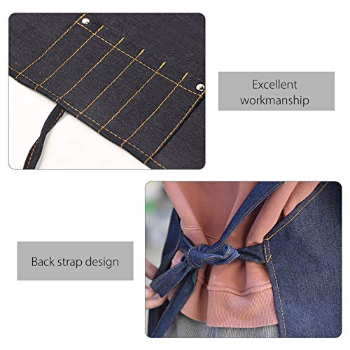 MOCOHANA Adjustable Durable Denim Split Leg Pottery Apron with Tool Pockets(Adult) Adult - NewNest Australia