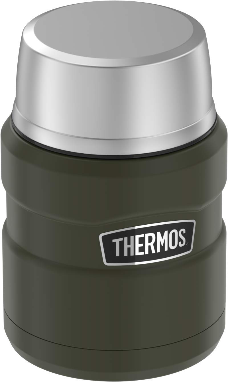 NewNest Australia - Thermos Stainless King 16 Ounce Food Jar with Folding Spoon, Army Green 