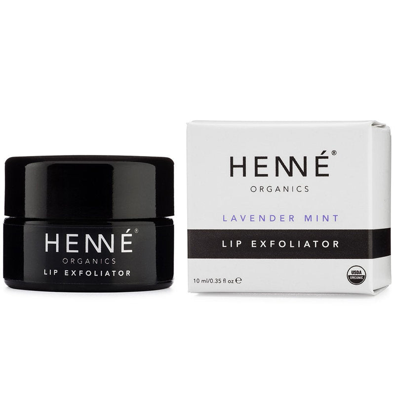 Henné Organics Lip Exfoliator - Natural and Organic Sugar Scrub - Lavender Mint - NewNest Australia