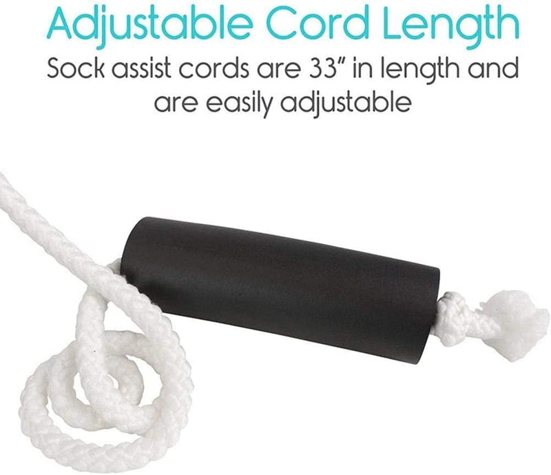 Socks Dressing Aid, Sock Stocking Aid Easy On And Off Stocking Aid Slider, Gripping Aid For Compression Socks, Aid Tool, Simple Stocking Slider For Seniors, Disabled, Pregnant Women, White - NewNest Australia
