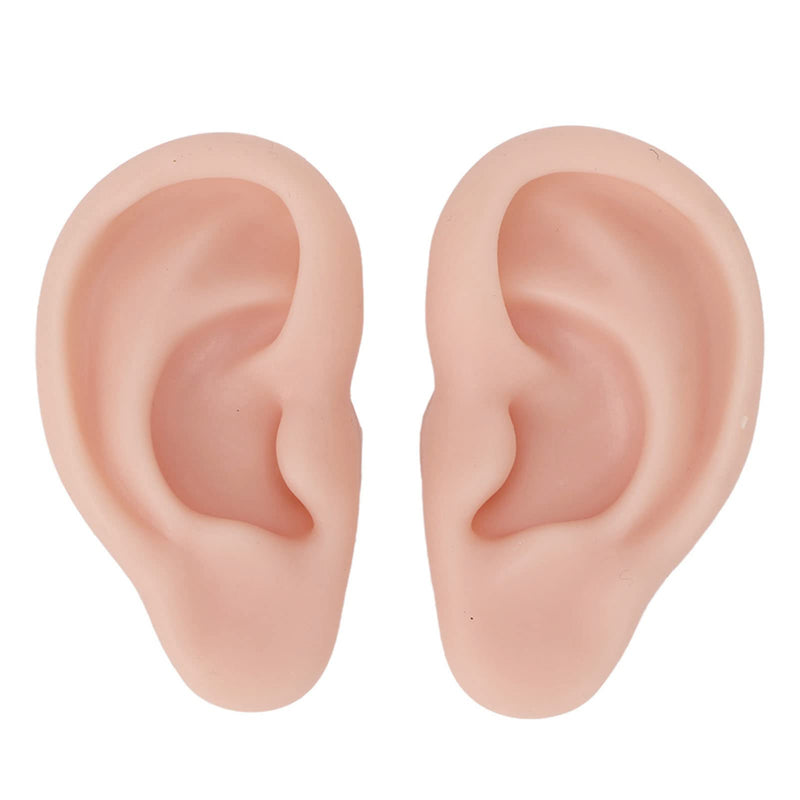 Fake Ear Model, Easy To Wear, Reusable Simulation, Realistic Practical Experience, Soft Human Silicone Ear, Widely Used For Ear Piercing (Medium Flesh Color) - NewNest Australia