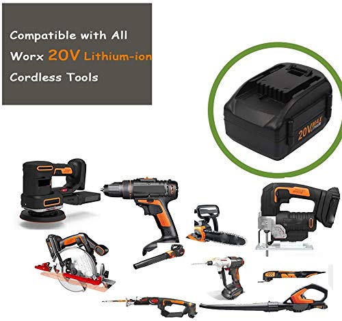 20V 4.0Ah WA3520 Replacement Lithium-ion Battery for Worx Cordless Power Tools Series WG151s, WG155s, WG251s, WG255s, WG540s, WG545s, WG890, WG891 - NewNest Australia