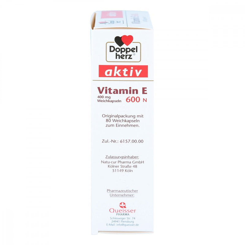 DOUBLEHERZ Vitamin E 600 N soft capsules 80 pcs - NewNest Australia