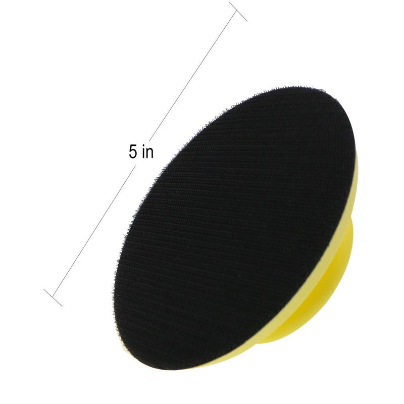 VIBRATITE 5 Inch Round Sanding Block Round Foam Polishing Pad with Hook and Loop Backing Plate for Wood, Furniture Restoration, Home and Automotive Body Polishing 5" - NewNest Australia