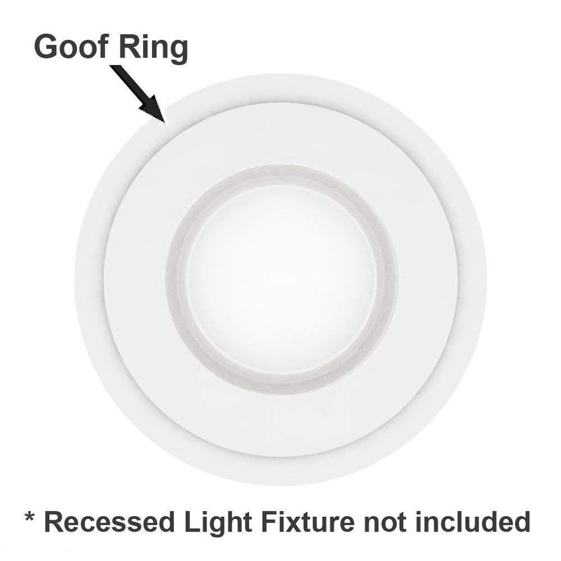 5 Pack White Plastic Trim Ring for 8" Inch Recessed Can Down Light Oversized Lighting Fixture 5 Pack - NewNest Australia