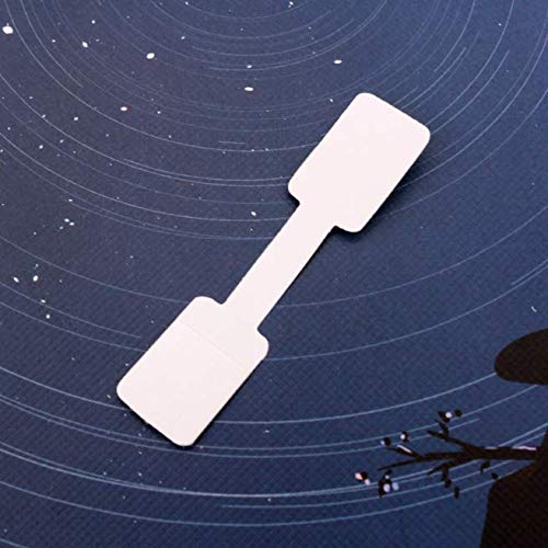 Aeyistry 100 Pcs/Lot 1.3cm x 6cm Blank Jewelry Price Tags Stickers, Jewelry Identification Stickers, Labels Ring Sticker Hangtags - NewNest Australia