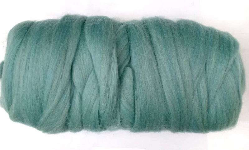 Kondoos Colored Natural Wool roving, 1 lb. Best Wool for Needle Felting, Wet Felting, handcrafts and Spinning. (Acqua, 1 lb) Acqua - NewNest Australia
