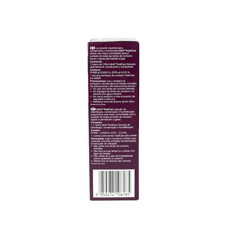 Total Care Contact Lens Solution: Disinfection, Retention, Moisture Solution 120ml - NewNest Australia