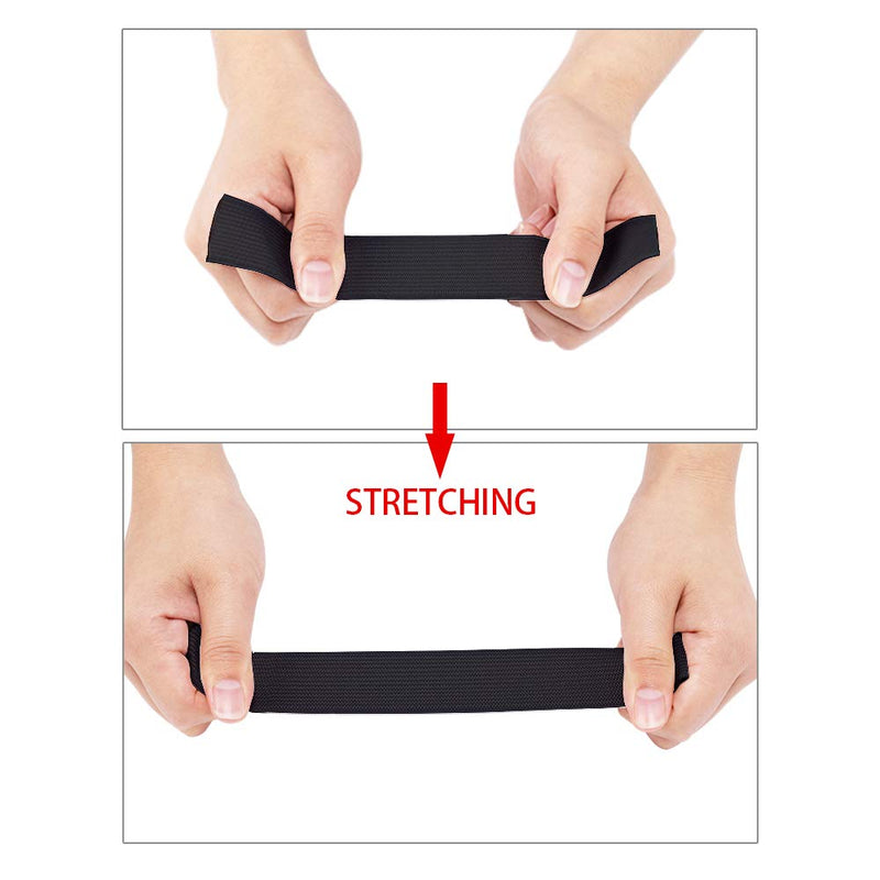 Airisoer Elastic Bands for Sewing Black Knit Elastic Spool High Elasticity Wide 1 Inch x 12 Yard - NewNest Australia