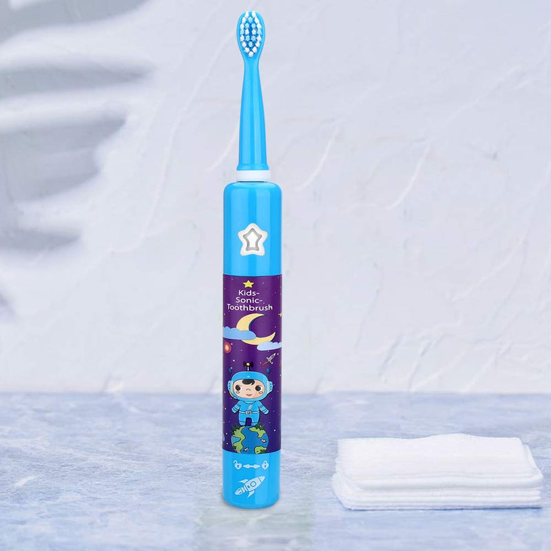 Musical Electric Toothbrushes for Kids Children, 3 Modes 2 Min Timer, Waterproof 31000 Strokes, 4 Bristles OJV 8620 Rechargeable Power Smart Sonic Music Play Song for Boy Oral-Care Age 3-14 (Blue) Blue - NewNest Australia