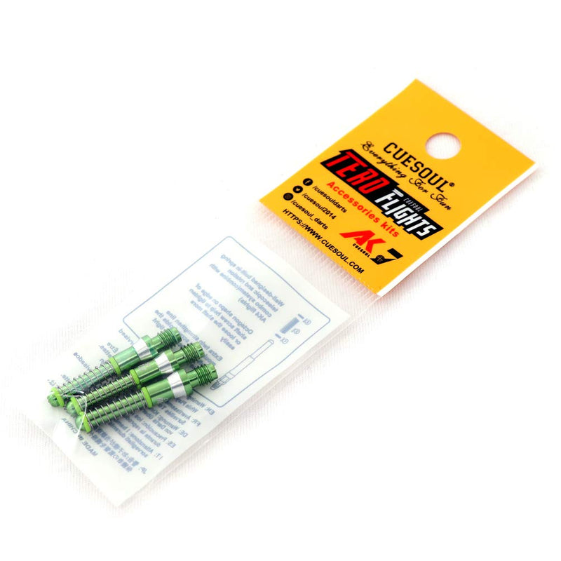CUESOUL TERO AK7 Aluminum Dart Shafts 25.2mm Built-in Spring Telescopic for Steel Tip Darts and Soft Tip Darts Green - NewNest Australia