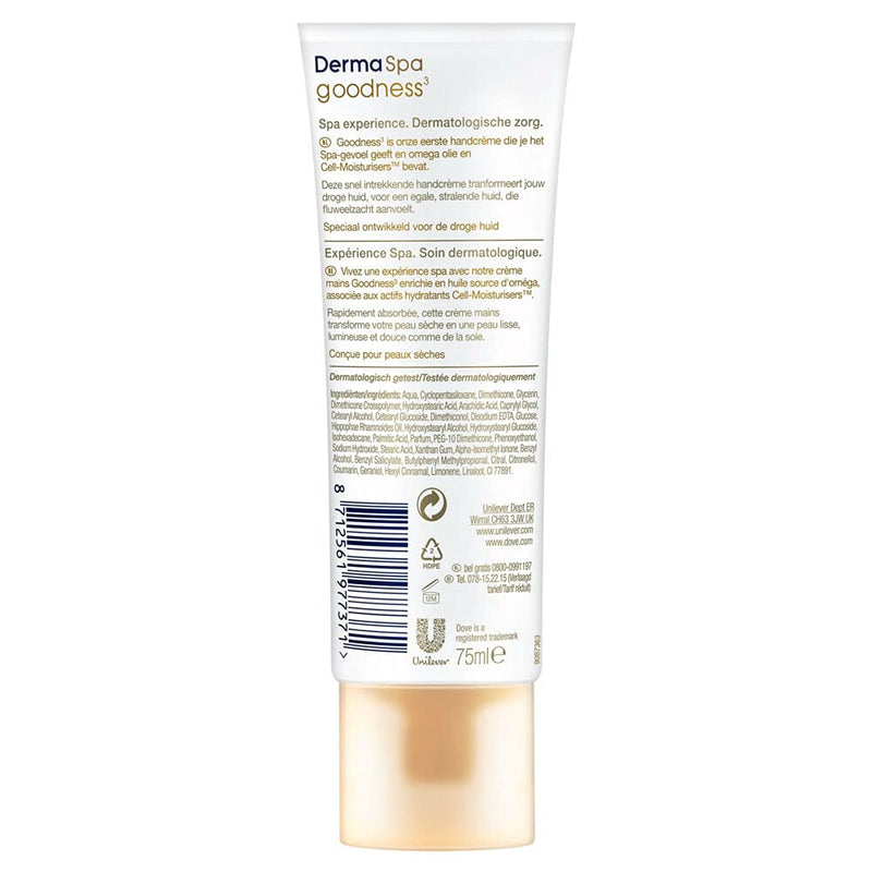 Dove Derma Spa Goodness Hand Cream, 75 ml - NewNest Australia