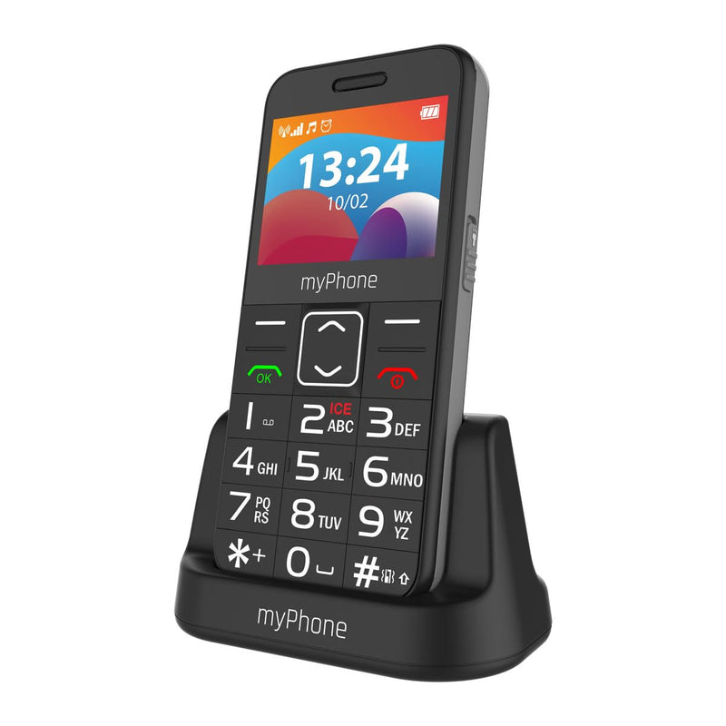 myPhone Halo 3 LTE Robust mobile phone for seniors with charging station, large 1400 mAh battery, SOS button and flashlight - NewNest Australia