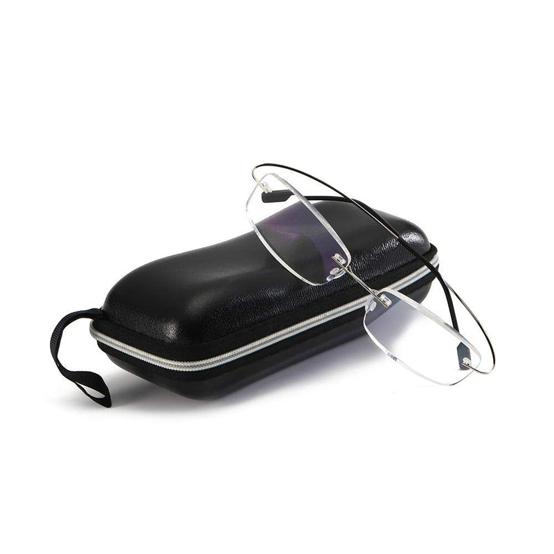 Rimless reading glasses super light titanium reading aid for men and women silver +1.50 - NewNest Australia