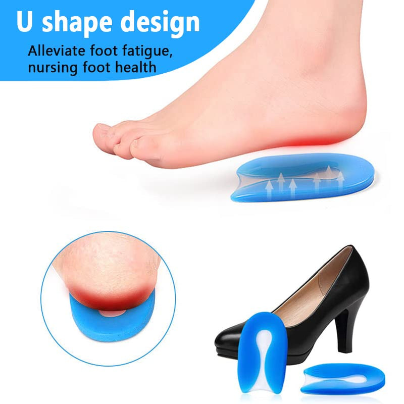 Youery 2 pairs of heel spur insoles, orthopedic gel insoles for shoes, gel insoles for pain reduction, comfortable professional shoe insoles, heel spur insoles (M（40-45）) M（40-45） - NewNest Australia