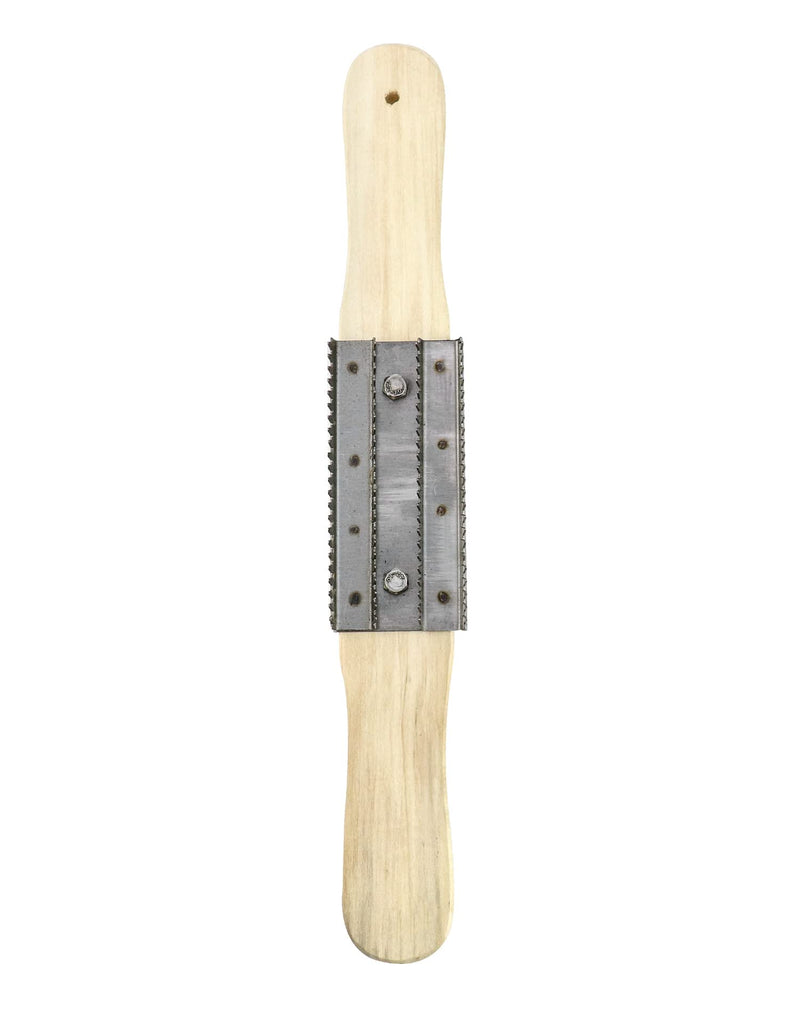 QWORK Buffing Wheel Rake, 15" Polishing Rake with Wooden Handle and Stainless steel Rake for Removing Residual Compounds and Metal from Buffing Polishing Wheels - NewNest Australia