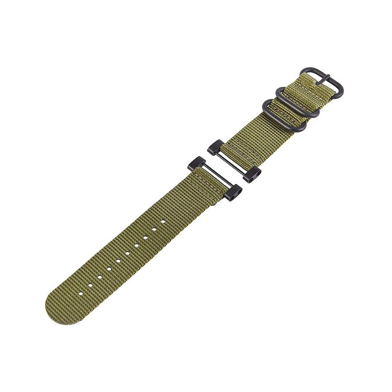 Hanyton Watch Wrist Band Compatible with Suunto Core, Premium Woven Nylon Canvas Strap Replacement Kit, 24mm Sport Strap, Lugs Adapter, Threadlocker, Screw Tools (B-Army Green) B-Army Green - NewNest Australia