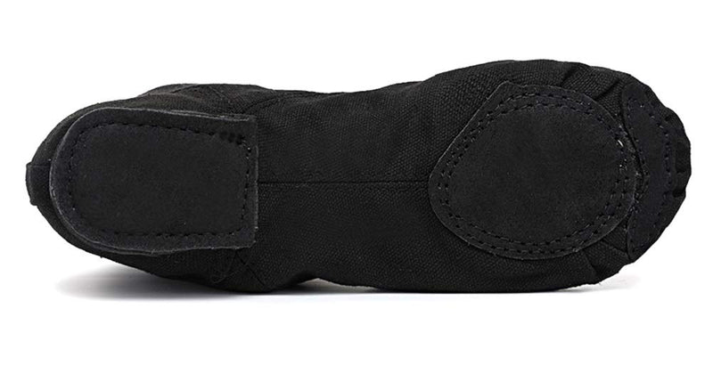 Smithmelody Canvas Jazz Dance Boots Ballet Dancing Sneakers for Adult Men Women Kid 2 Little Kid Black - NewNest Australia