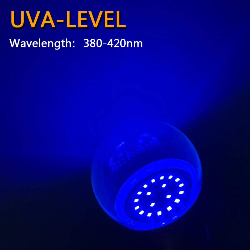 ZHMA UV LED Black Light Bulbs, 9W E26 LED Blacklight Bulb, Black Lights for Glow Party, Bedroom, Black Light Fluorescent Poster, Body Paint (6 Pack) - NewNest Australia
