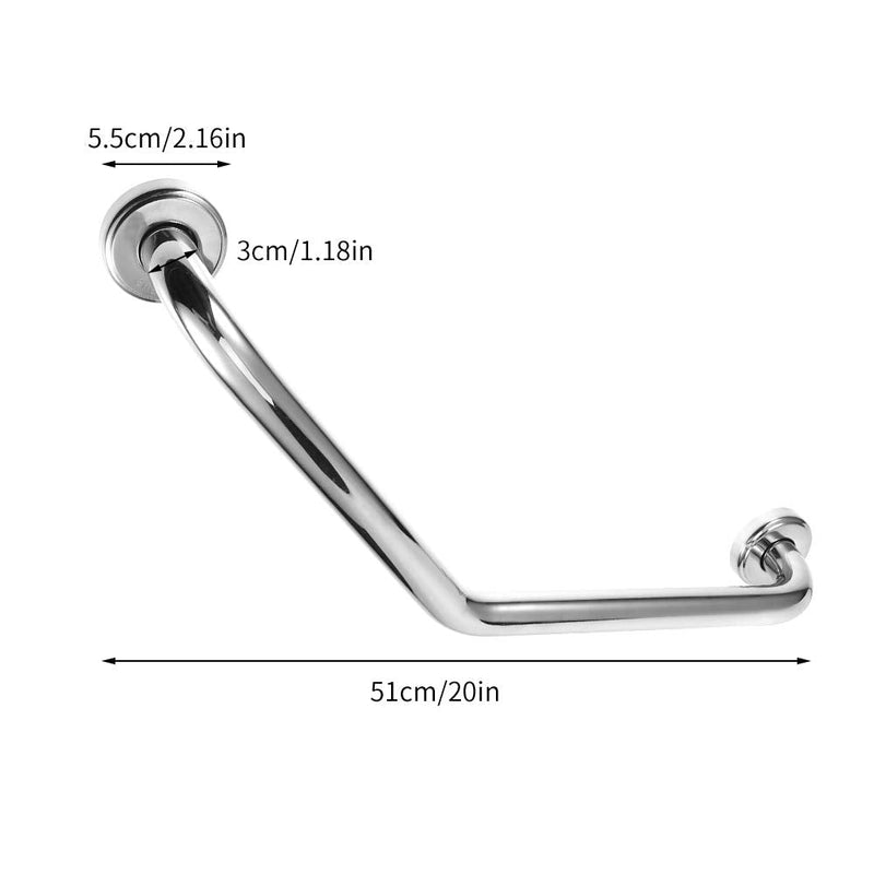 FANCYLEO EU Bathroom Grab Bar, 500mm Stainless Steel Safety Support Grab Rail Anti-Slip Handrail Towel Rails Shower Handrails Toilet Grab Handle for Elderly, Children, Disabled - NewNest Australia