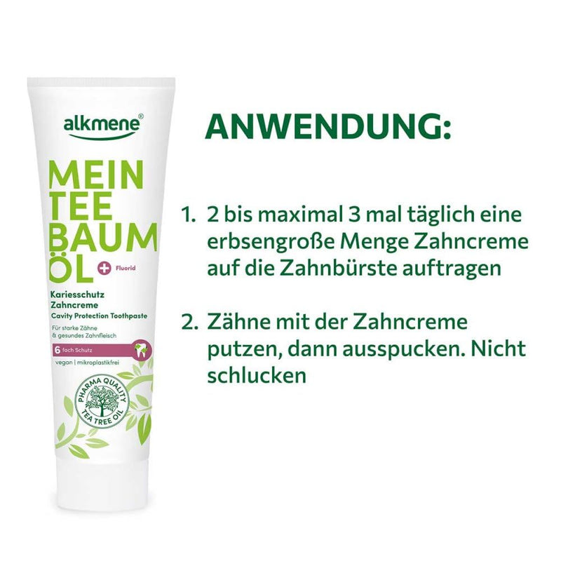 Alkmene My Tea Tree Oil Caries Protection Toothpaste 100 ml - NewNest Australia