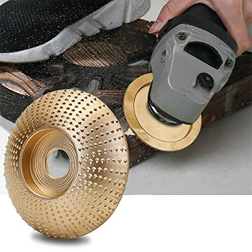 Acxico 2Pcs 100mm & 3.3'' Carbide Wood Sanding Carving Shaping Disc for Angle Grinder Grinding Wheel - NewNest Australia