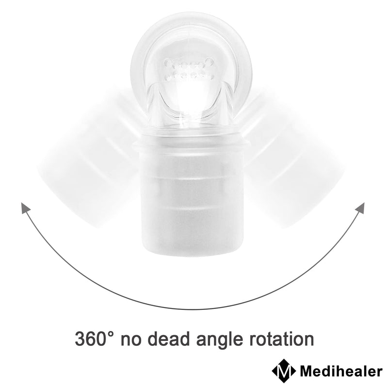 2 Packs Replacement Elbow/Swivel Compatible with DW Supplies,Tubing Quick-Release Elbow & Prevent Air Leakage,Great-Value Supplies by Medihealer - NewNest Australia