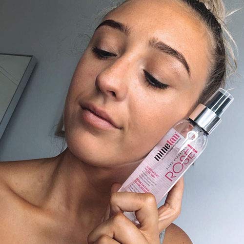 MINETAN BODY.SKIN Rose Illuminating Facial Tan Mist - Rose Water Infused Face Tanner For A Golden Luminous Facial Glow, 100ml - NewNest Australia