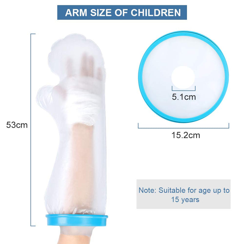 Kids Arm Cast Covers, Child Cast Protector for Shower, Waterproof Cast Cover Watertight Seal Keep Wound and Bandage Dry for Broken Arm, Wrist, Hand, Fingers, Left or Right Arm Arm Child - NewNest Australia