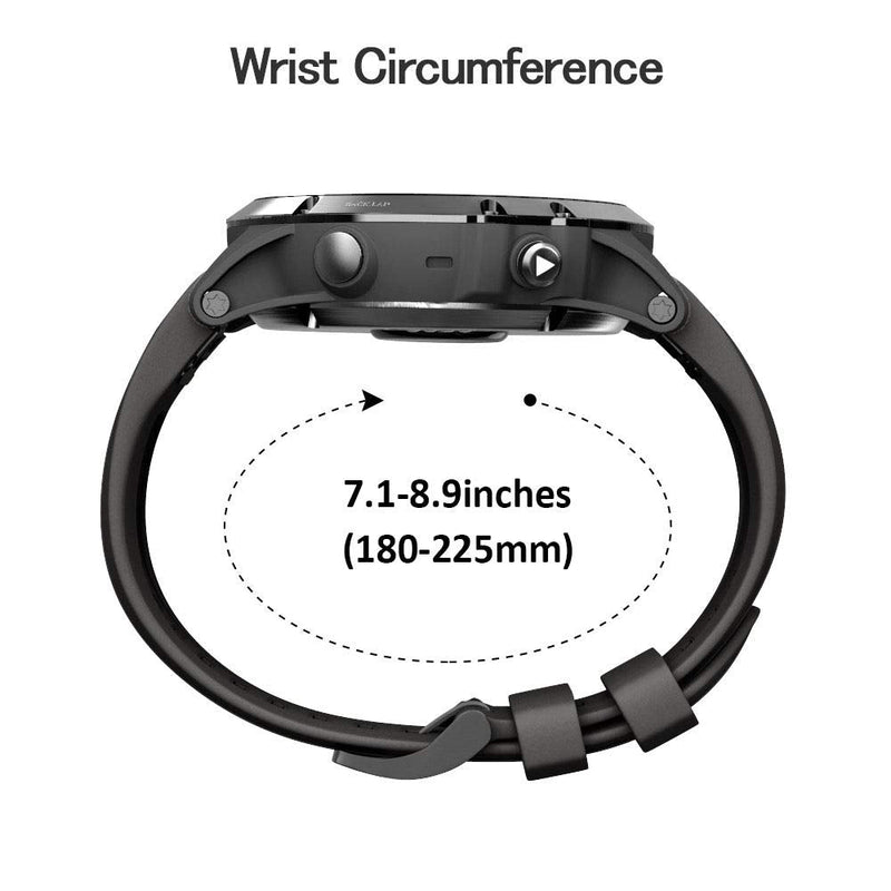 ANCOOL Compatible with Garmin Fenix 5X Plus Band 26mm Easy Fit Silicone Watch Strap Wristbands Replacement for Fenix 7X/Fenix 6X Pro/Fenix 6X/D2 Delta PX/Tactix Delta/Descent Mk2 (Pack of 7) 7PCS Pack - NewNest Australia