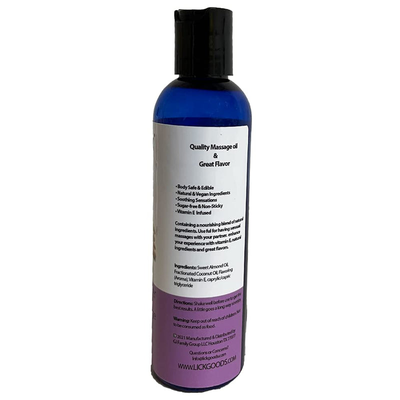 Peanut Butter Flavored Massage Oil for Relaxation – Edible Massaging Lotion with Vitamin E, Sweet Almond and Coconut Oil is Non Sticky and Gentle on Skin – Natural, Body Safe and Vegan (4 oz) - NewNest Australia